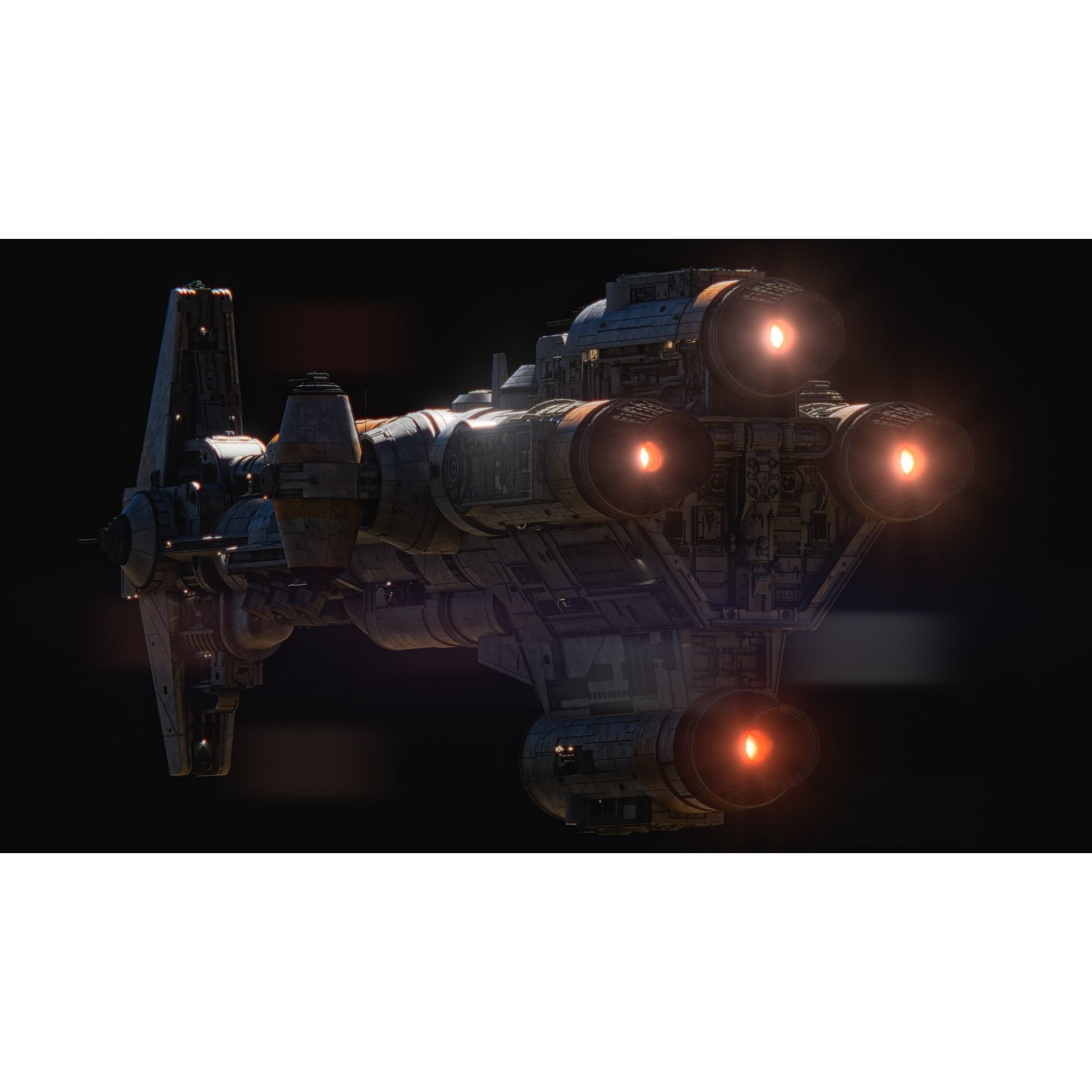 Hammerhear Corvette - High-Poly 3D Model - View 7