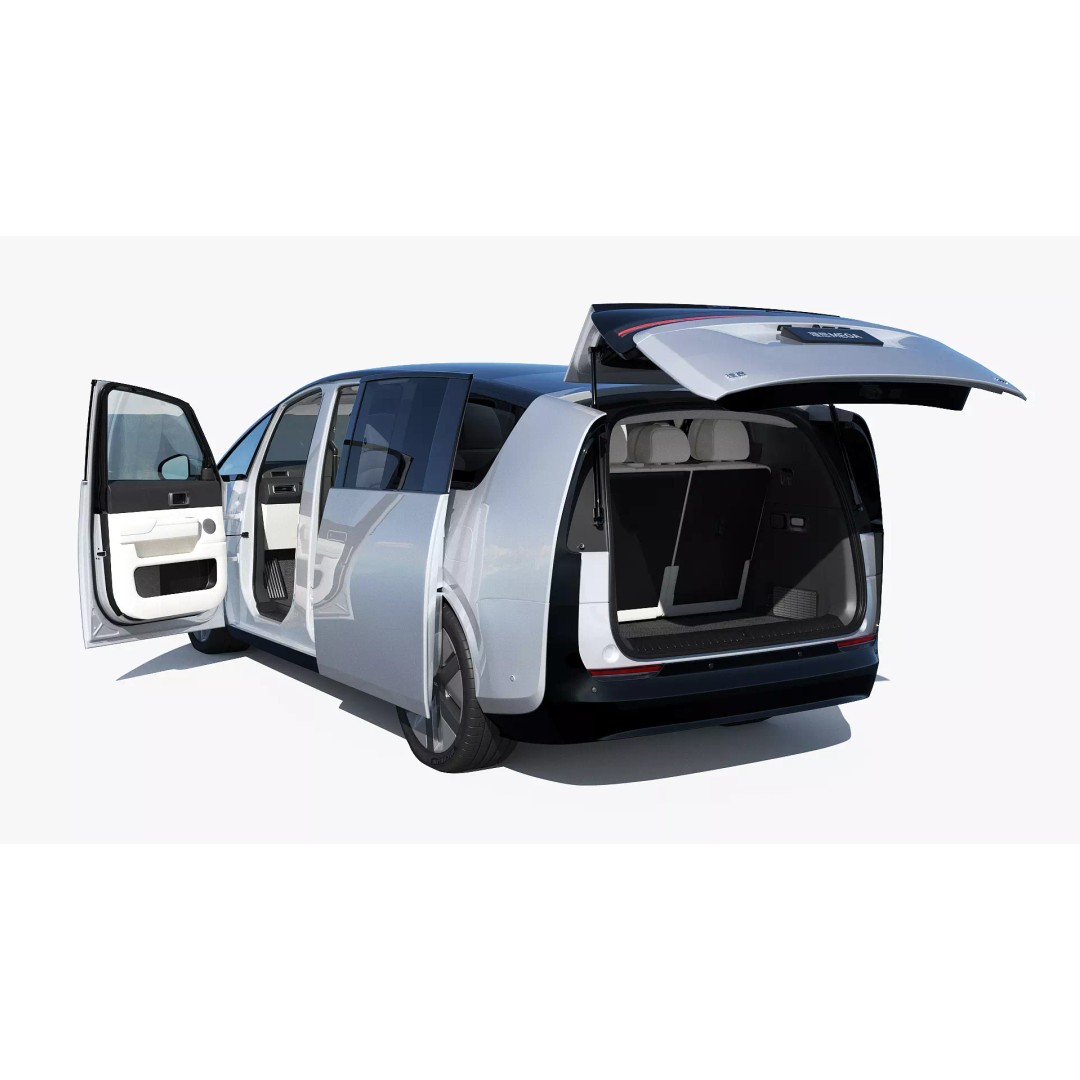 Li Mega Ultra 3D Model – Electric MPV with Interior, FBX, OBJ - View 14