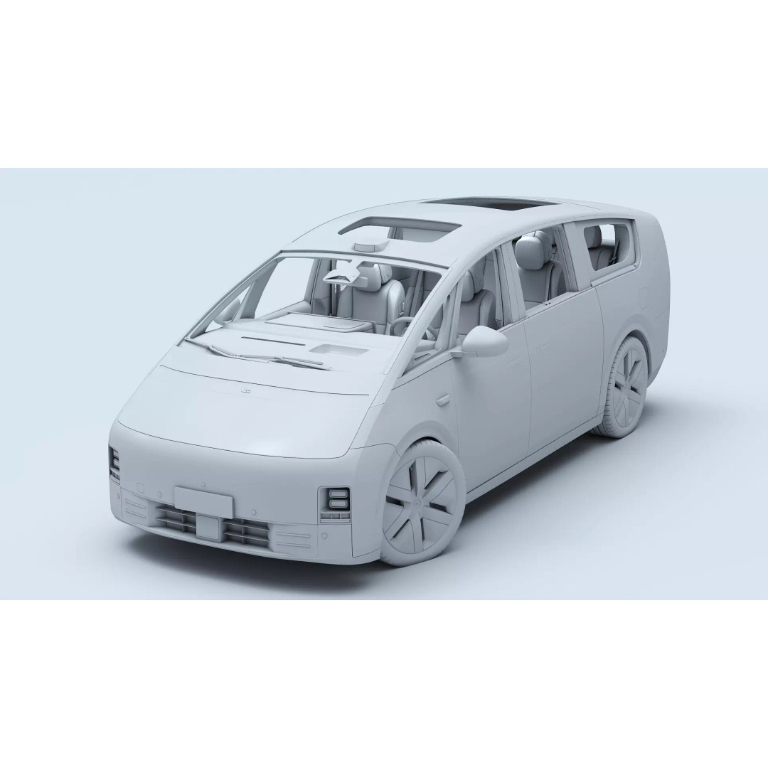 Li Mega Ultra 3D Model – Electric MPV with Interior, FBX, OBJ - View 19
