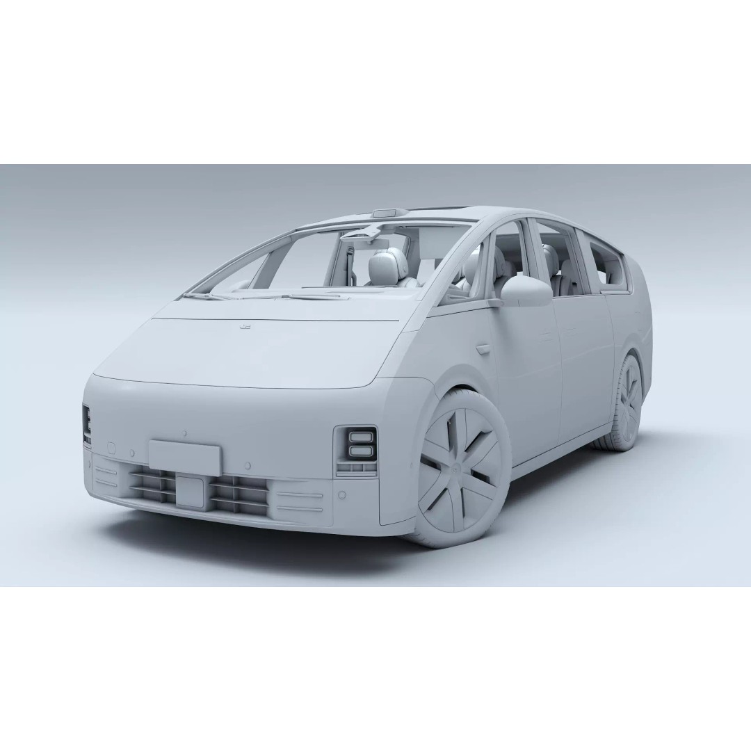 Li Mega Ultra 3D Model – Electric MPV with Interior, FBX, OBJ - View 21