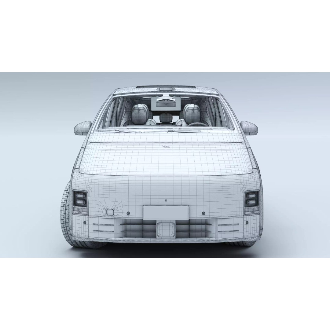 Li Mega Ultra 3D Model – Electric MPV with Interior, FBX, OBJ - View 24