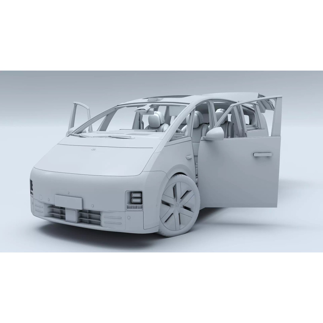 Li Mega Ultra 3D Model – Electric MPV with Interior, FBX, OBJ - View 27