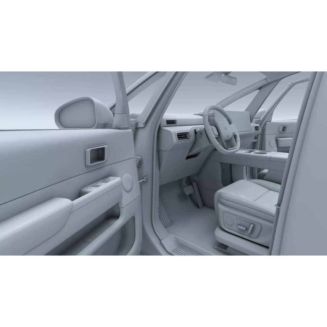 Li Mega Ultra 3D Model – Electric MPV with Interior, FBX, OBJ - View 29