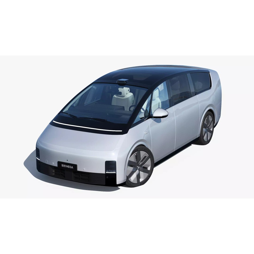 Li Mega Ultra 3D Model – Electric MPV with Interior, FBX, OBJ - View 3