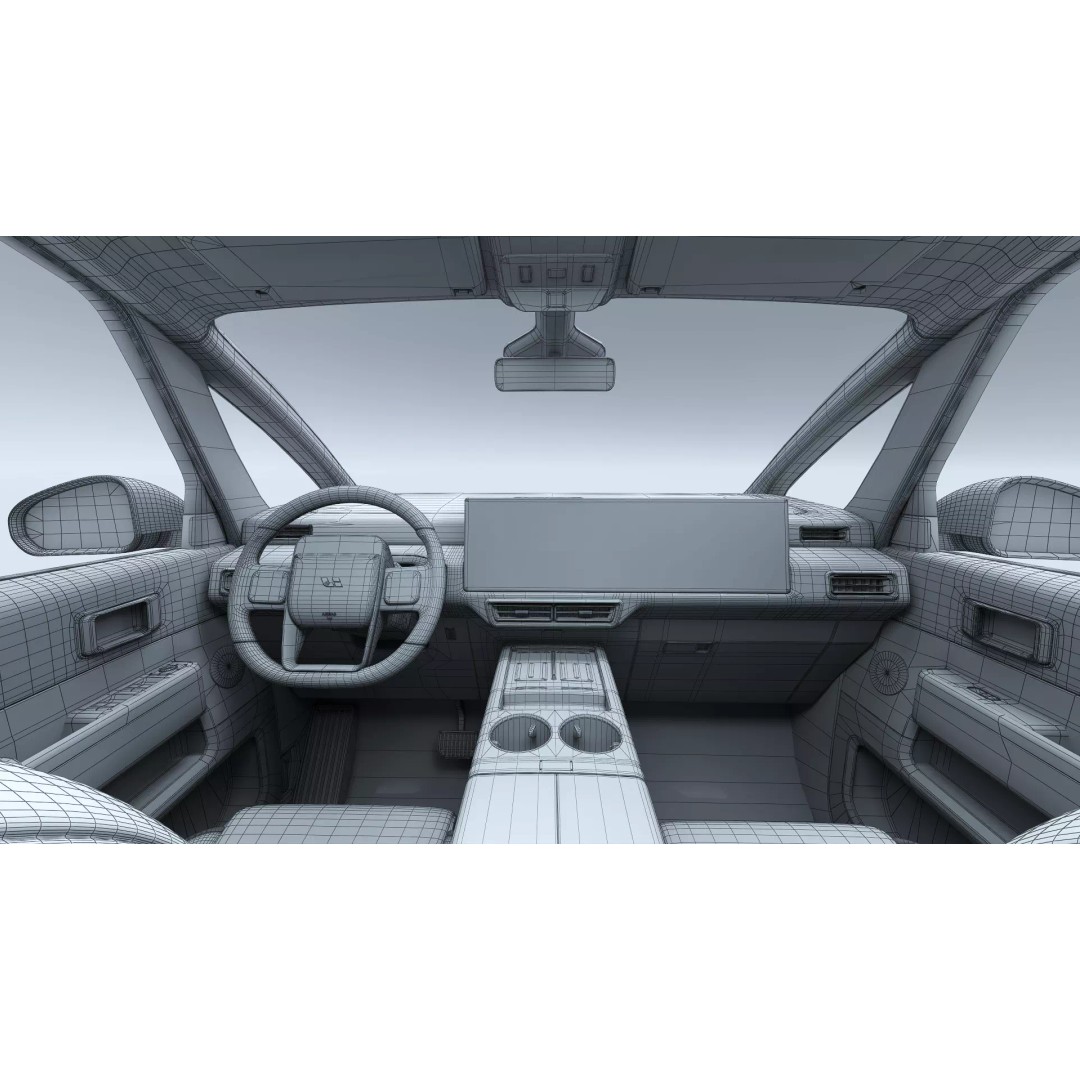 Li Mega Ultra 3D Model – Electric MPV with Interior, FBX, OBJ - View 32