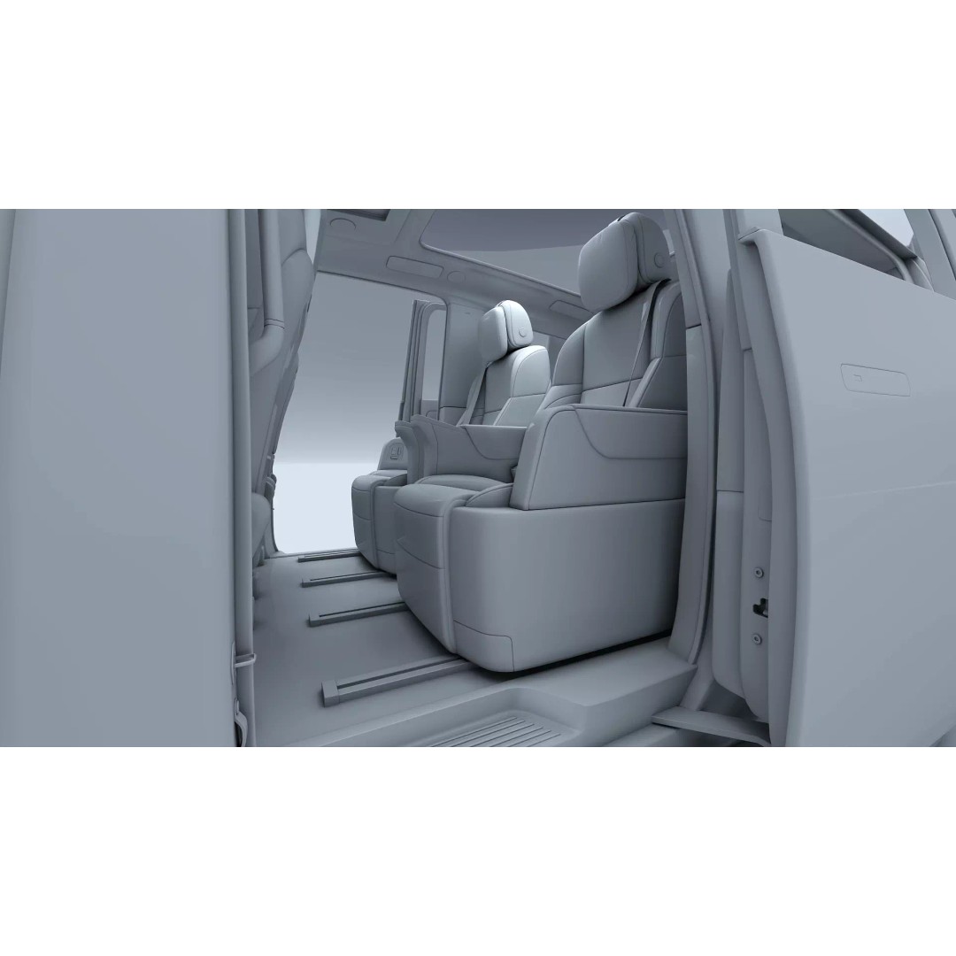 Li Mega Ultra 3D Model – Electric MPV with Interior, FBX, OBJ - View 37