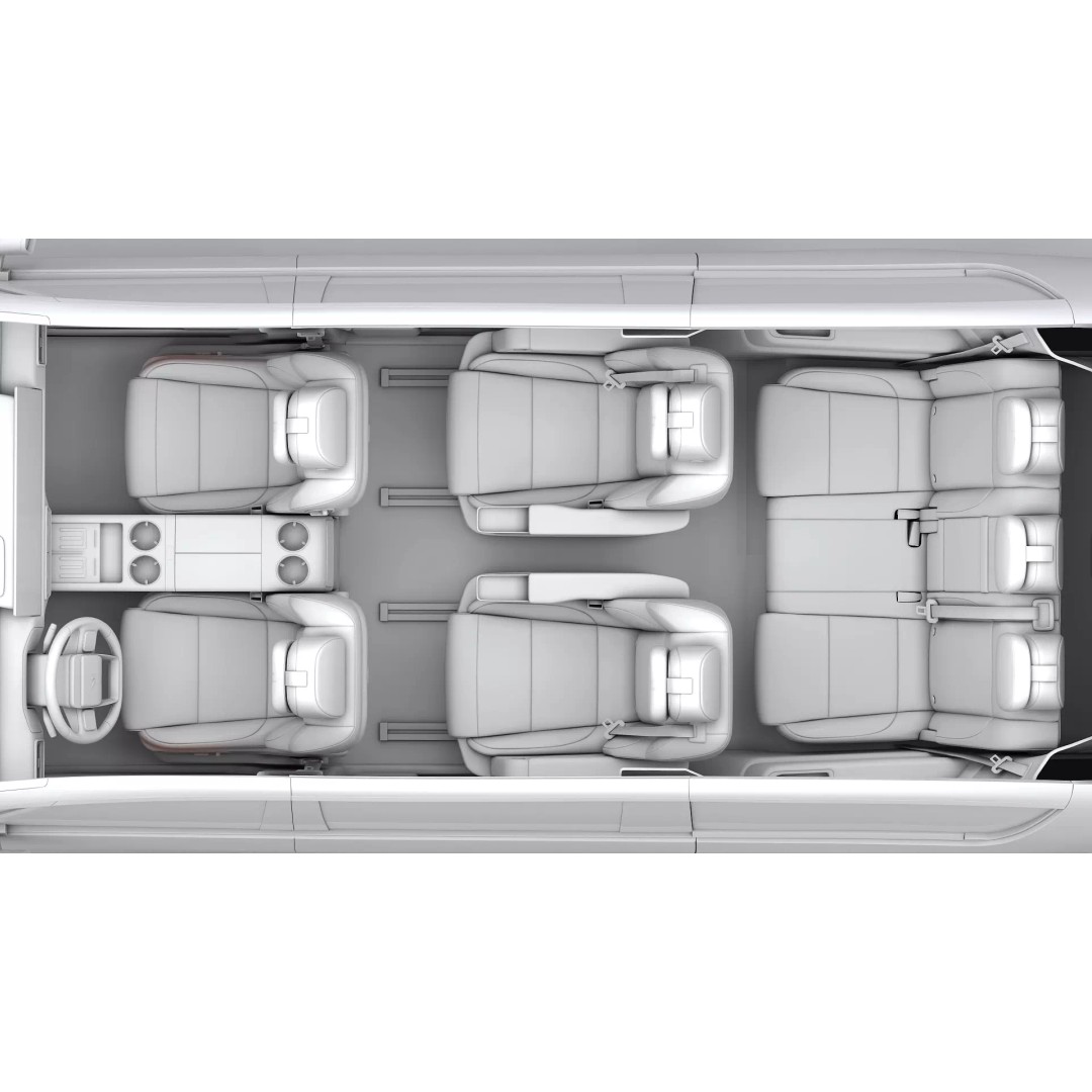 Li Mega Ultra 3D Model – Electric MPV with Interior, FBX, OBJ - View 39