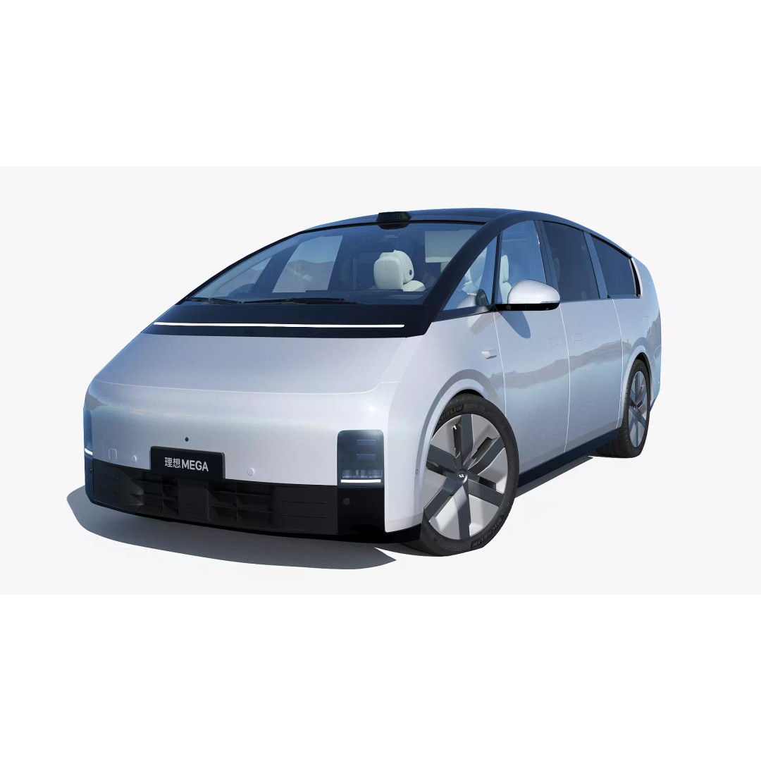 Li Mega Ultra 3D Model – Electric MPV with Interior, FBX, OBJ - View 4