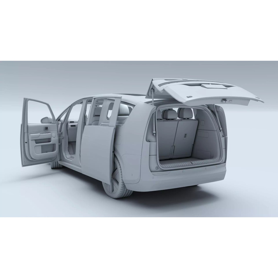 Li Mega Ultra 3D Model – Electric MPV with Interior, FBX, OBJ - View 41