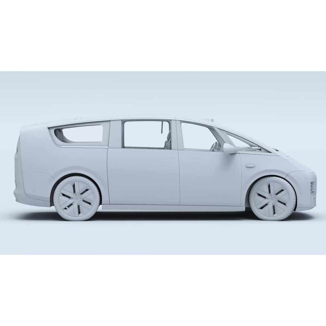 Li Mega Ultra 3D Model – Electric MPV with Interior, FBX, OBJ - View 43