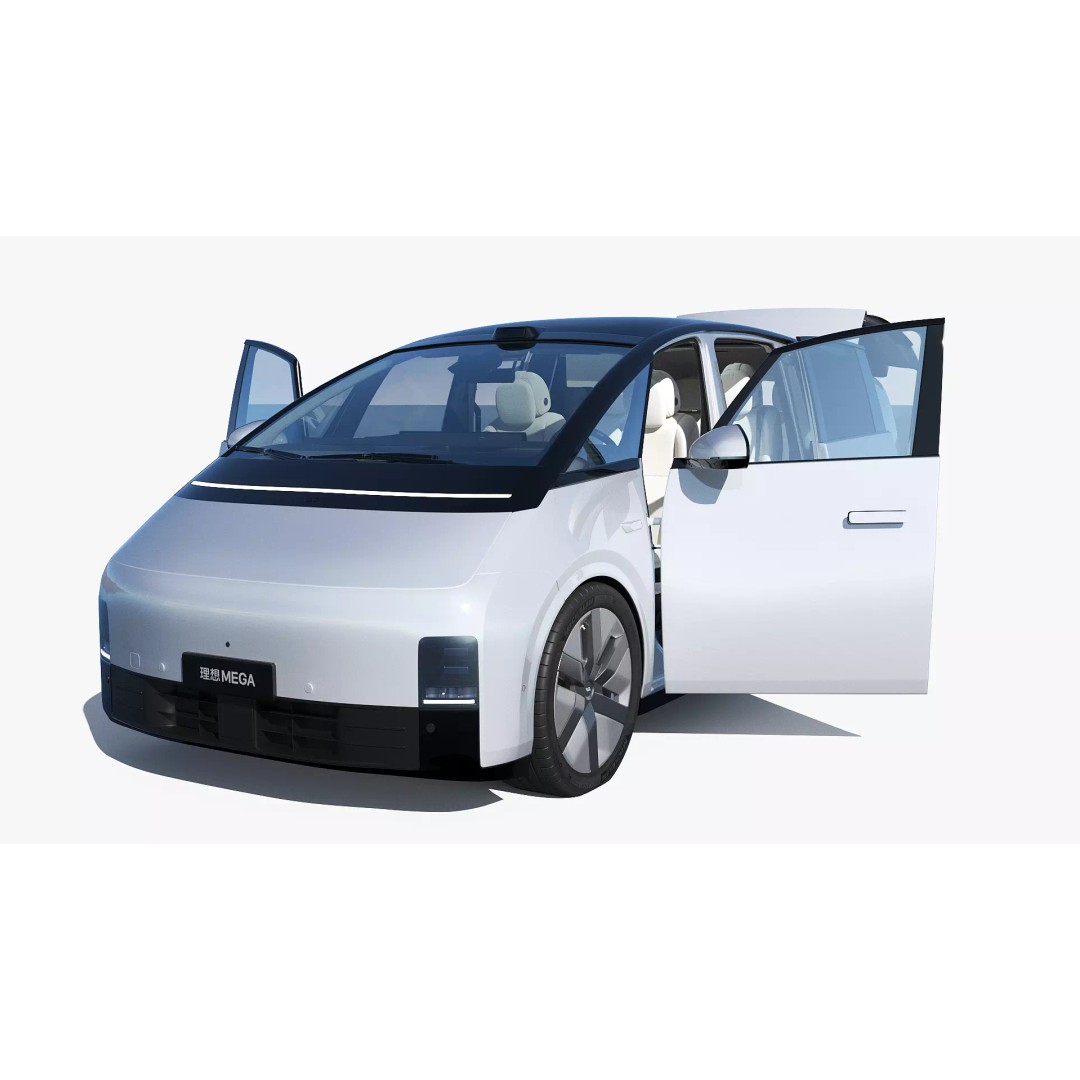 Li Mega Ultra 3D Model – Electric MPV with Interior, FBX, OBJ - View 7