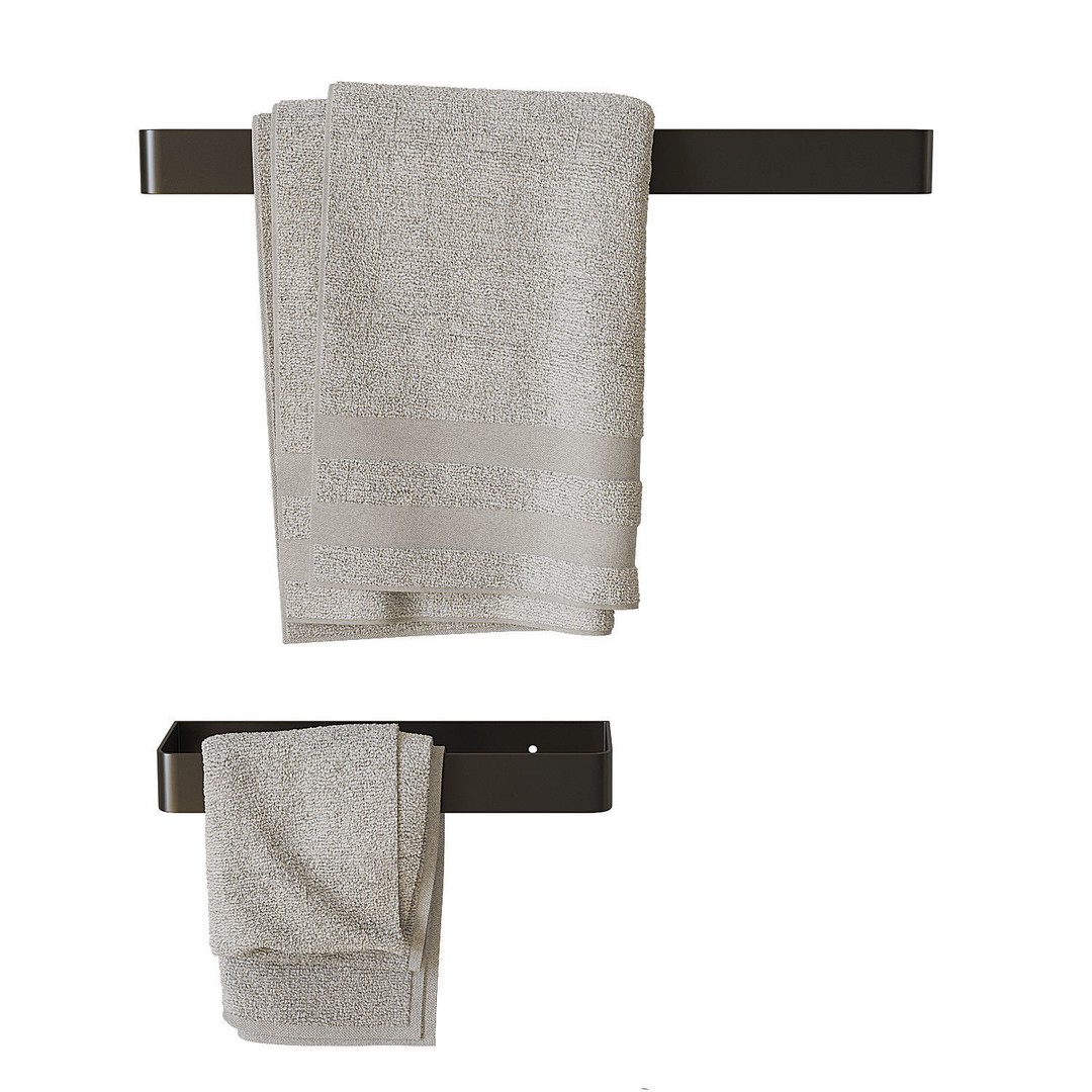 Decorative Bathroom Set 3D Model – Scandinavian Accessories, FBX - View 7