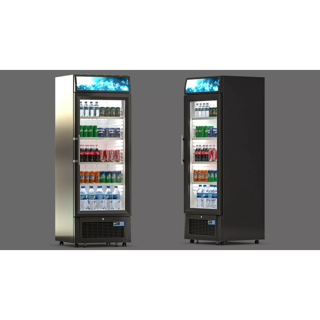 Liebherr Freezer 3D Model – Glass Door Showcase, FBX, OBJ - View 2