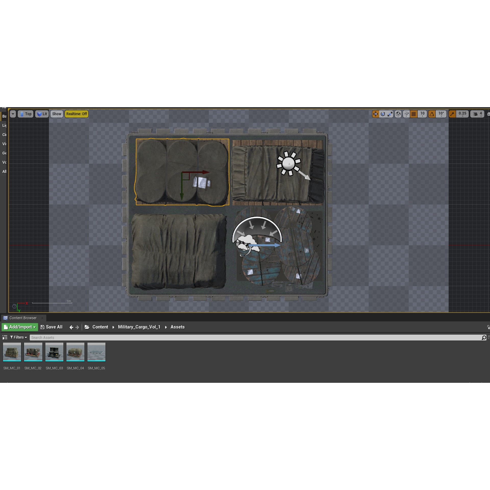 Military Cargo Vol 1 - Low-Poly Game-Ready 3D Model