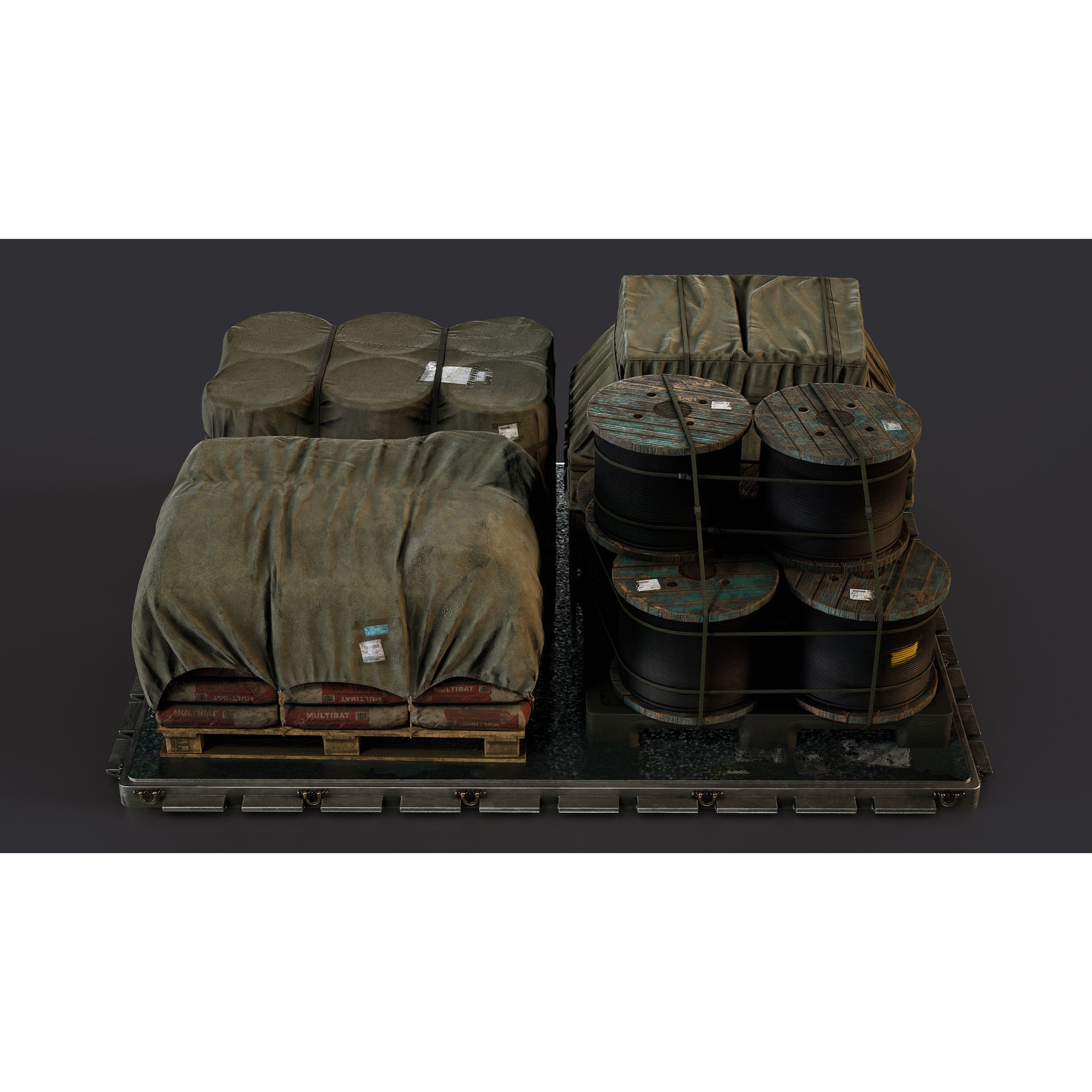 Military Cargo Vol 1 - Low-Poly Game-Ready 3D Model - View 3