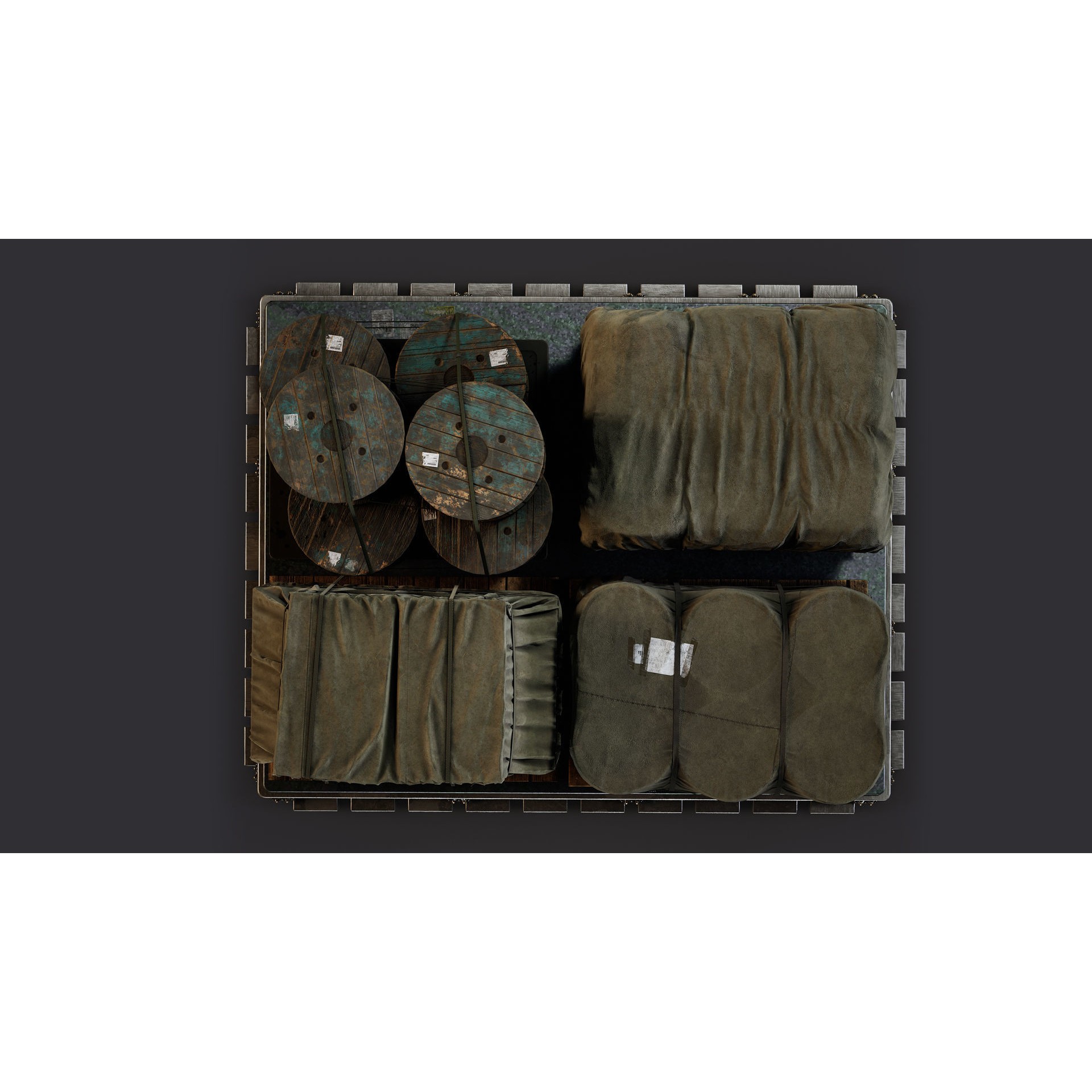 Military Cargo Vol 1 - Low-Poly Game-Ready 3D Model - View 4