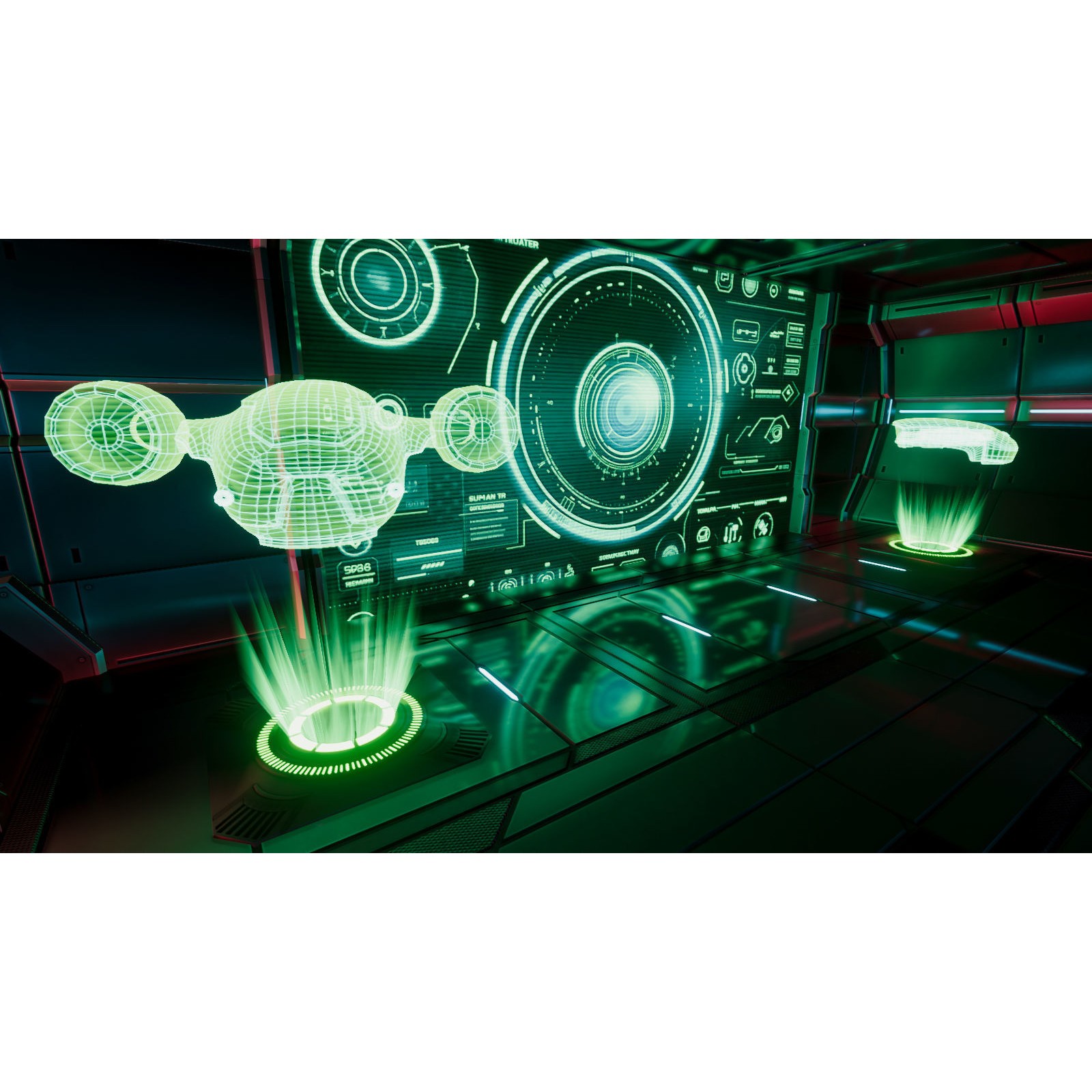 Sci-Fi Auditorium Hall - Low-Poly Game-Ready 3D Model - View 7