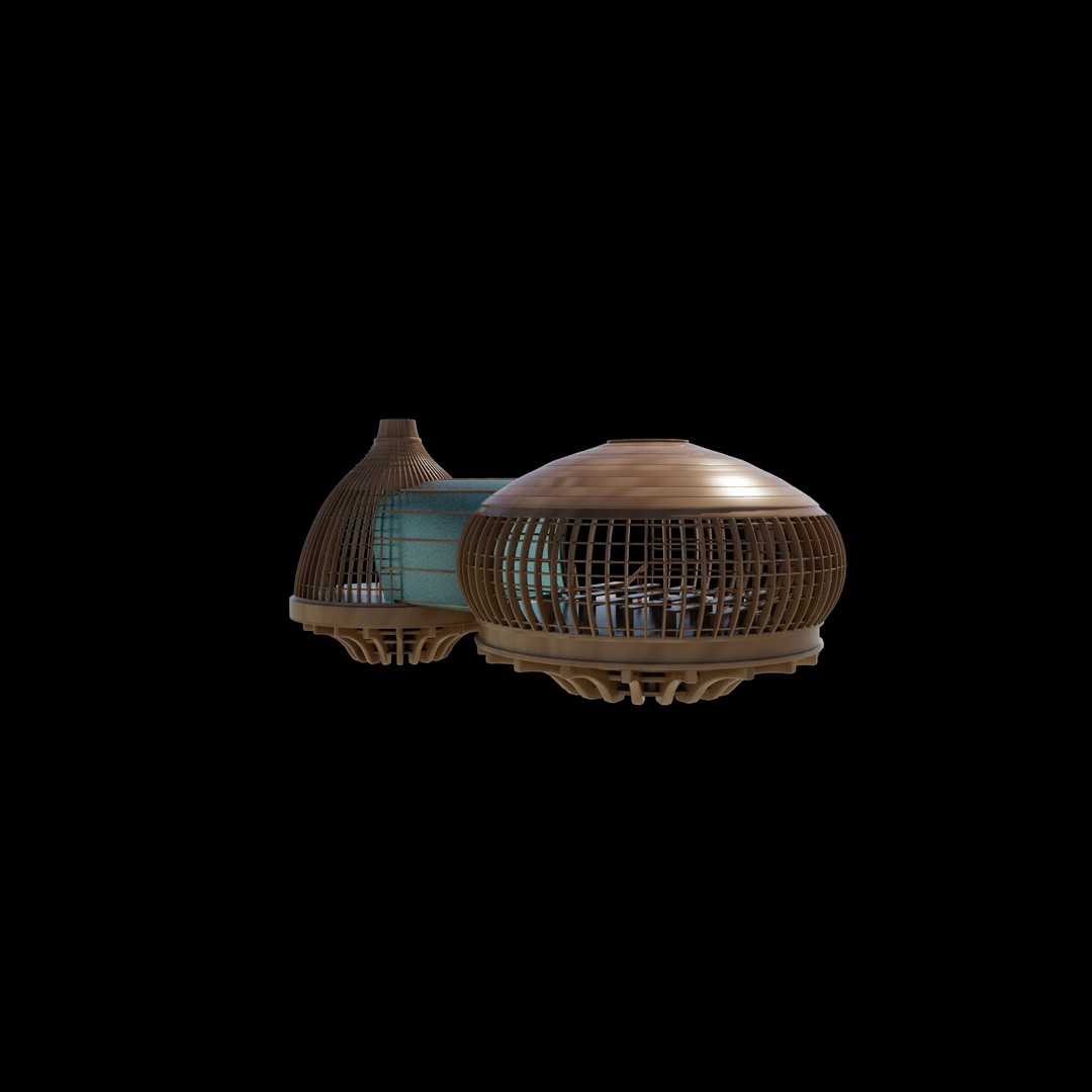 Tree House 3D Model – Wooden Tent Game Asset, PBR Textures - View 13
