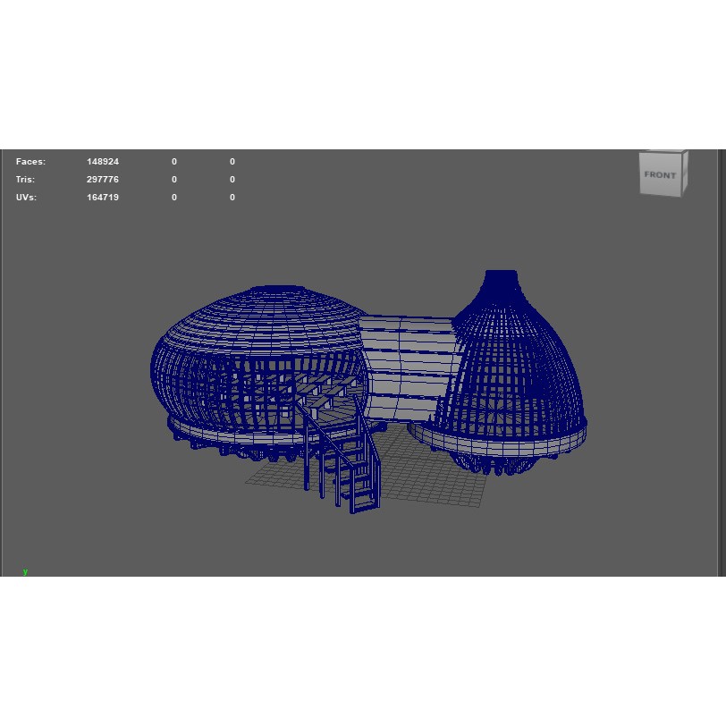 Tree House 3D Model – Wooden Tent Game Asset, PBR Textures - View 14