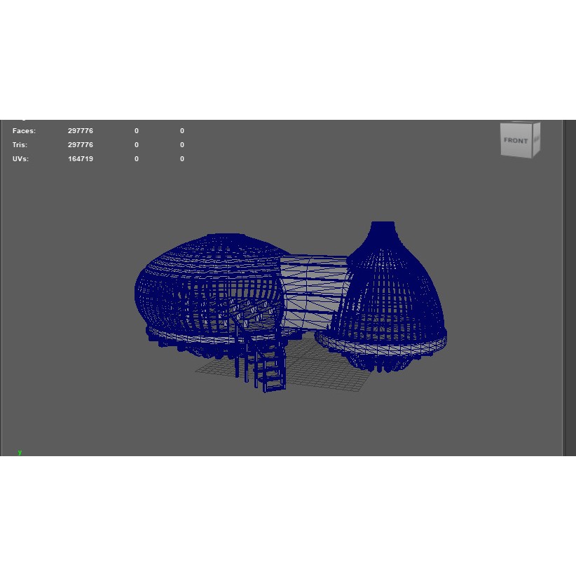 Tree House 3D Model – Wooden Tent Game Asset, PBR Textures - View 15