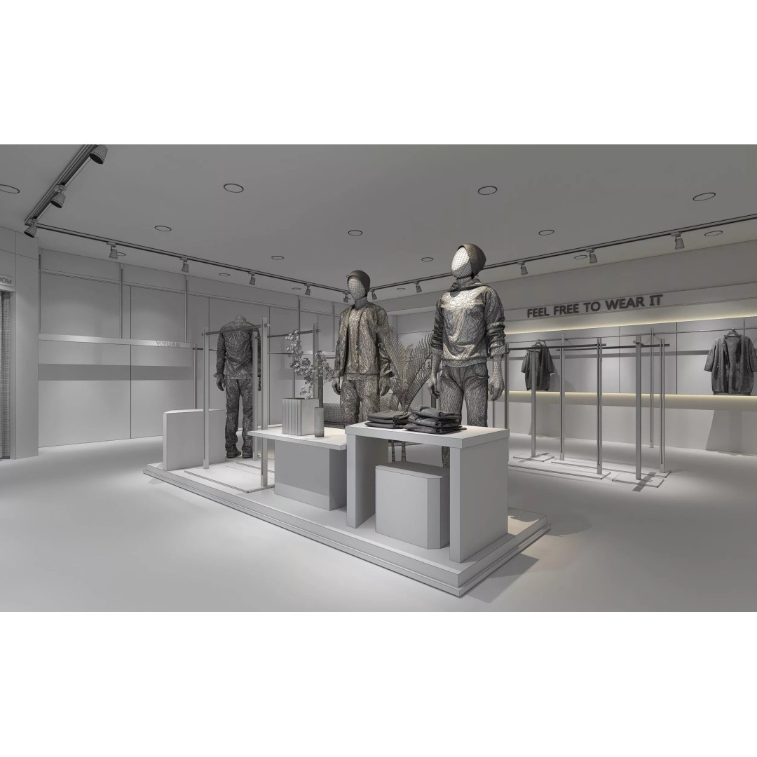 Boutique Clothing Store 3D Model – Minimalist Interior, FBX & 3ds Max Formats - View 10