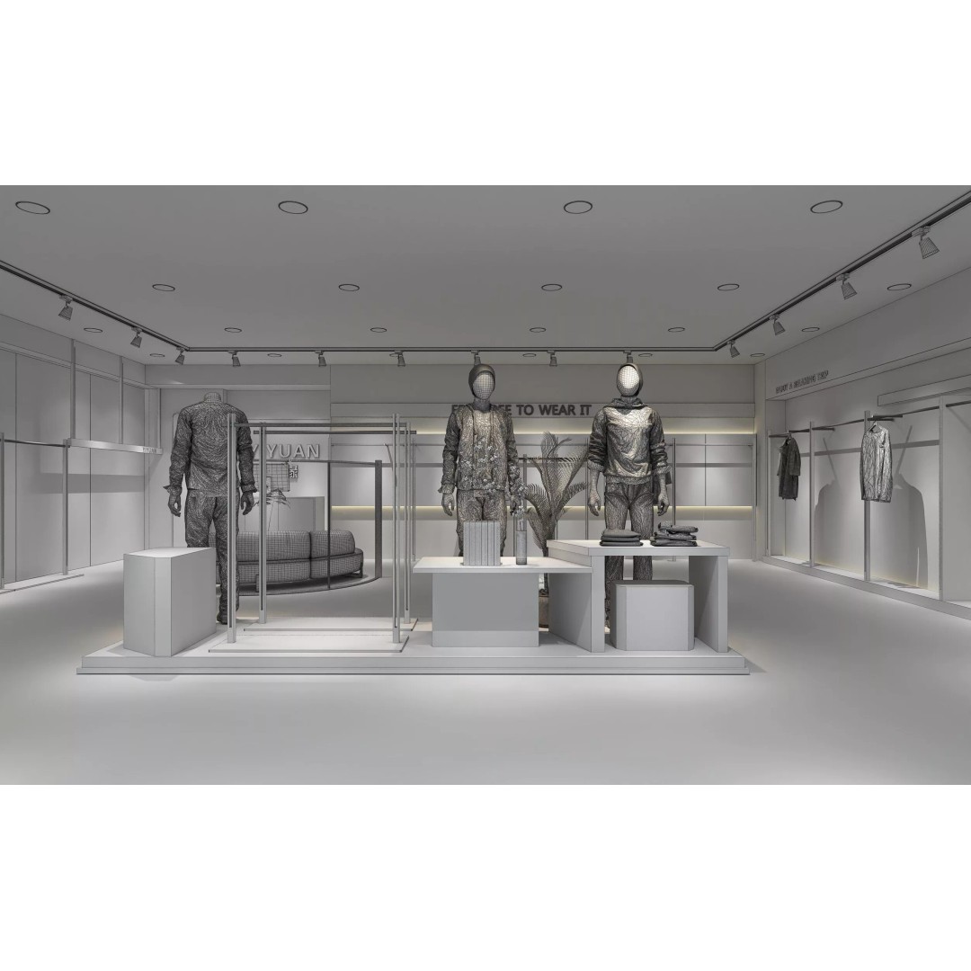 Boutique Clothing Store 3D Model – Minimalist Interior, FBX & 3ds Max Formats - View 12