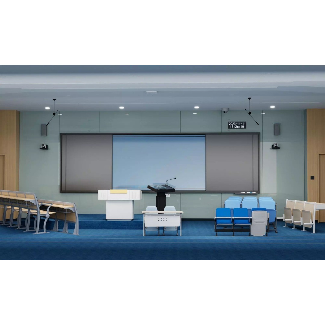 Modern Classroom Lecture Hall 3D Model – PBR Game Ready Interior, FBX, OBJ - View 10