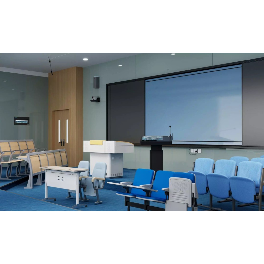 Modern Classroom Lecture Hall 3D Model – PBR Game Ready Interior, FBX, OBJ - View 12