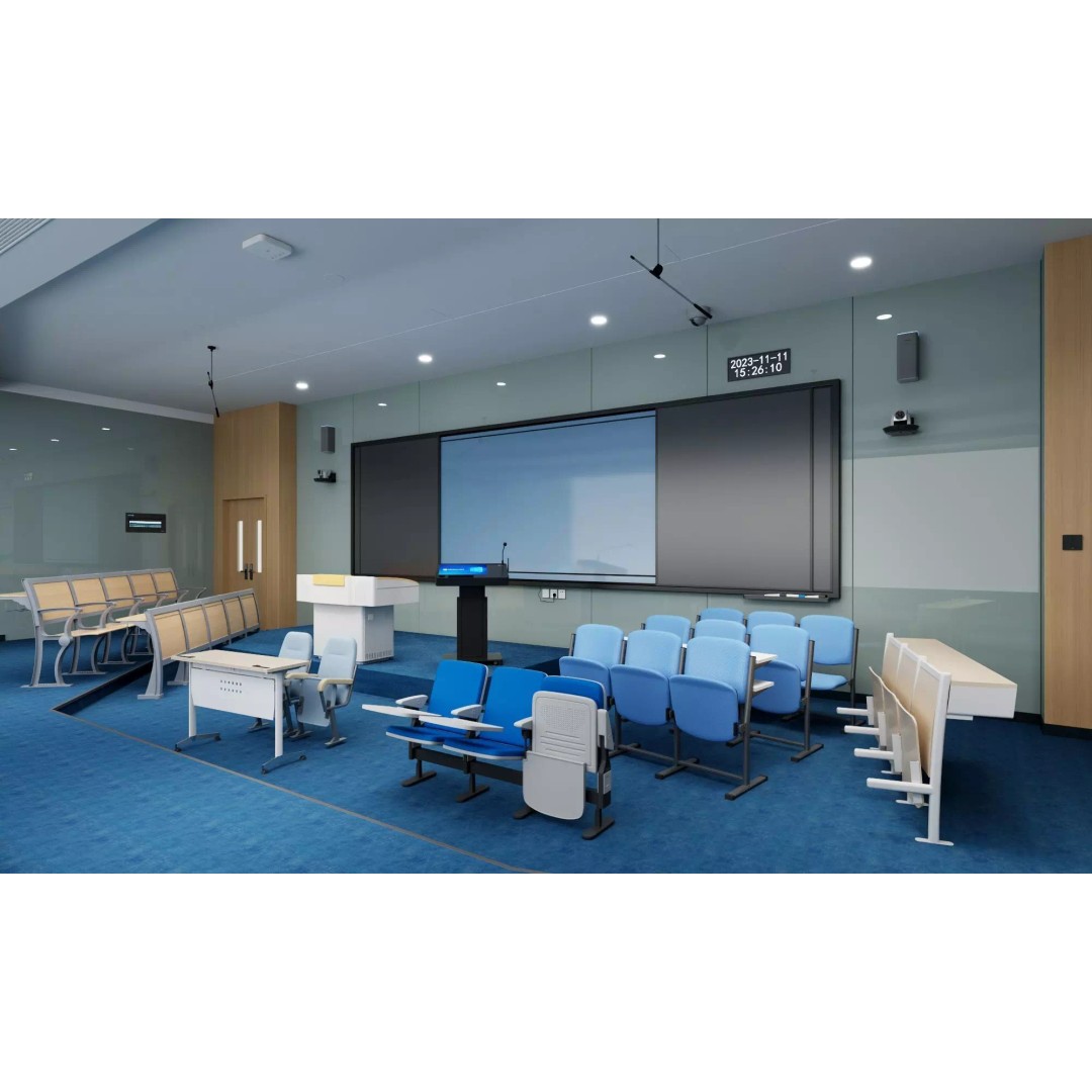 Modern Classroom Lecture Hall 3D Model – PBR Game Ready Interior, FBX, OBJ - View 2