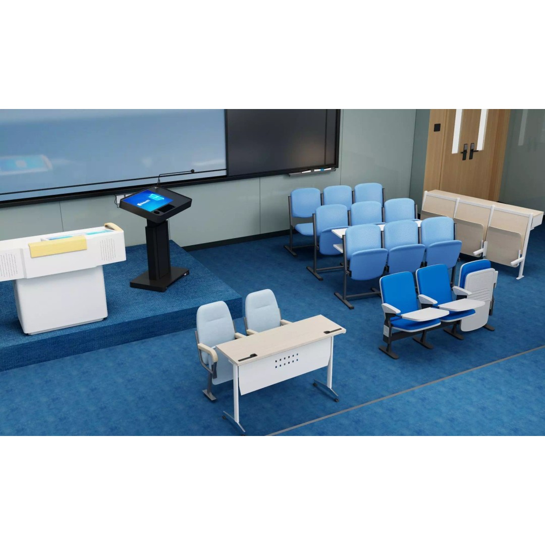 Modern Classroom Lecture Hall 3D Model – PBR Game Ready Interior, FBX, OBJ - View 4