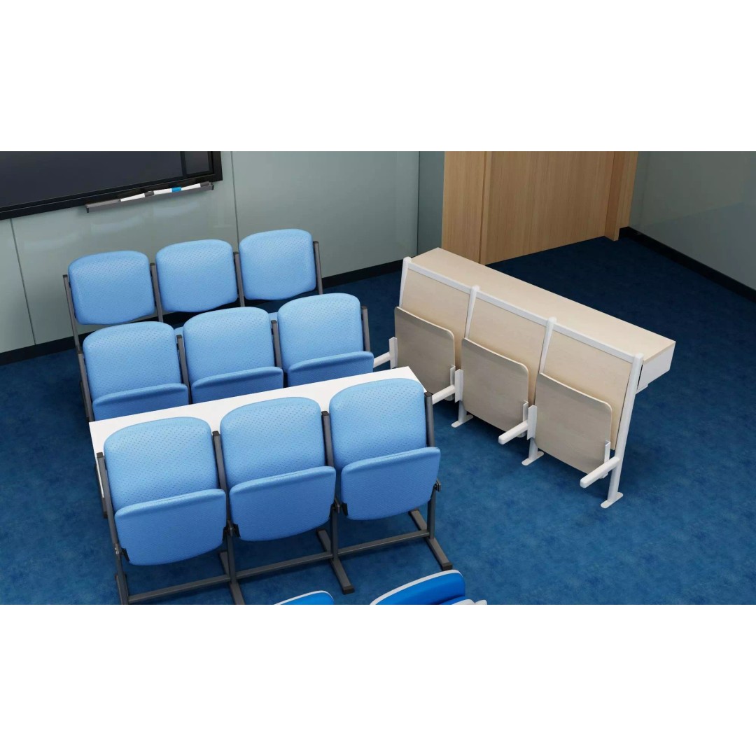 Modern Classroom Lecture Hall 3D Model – PBR Game Ready Interior, FBX, OBJ - View 7