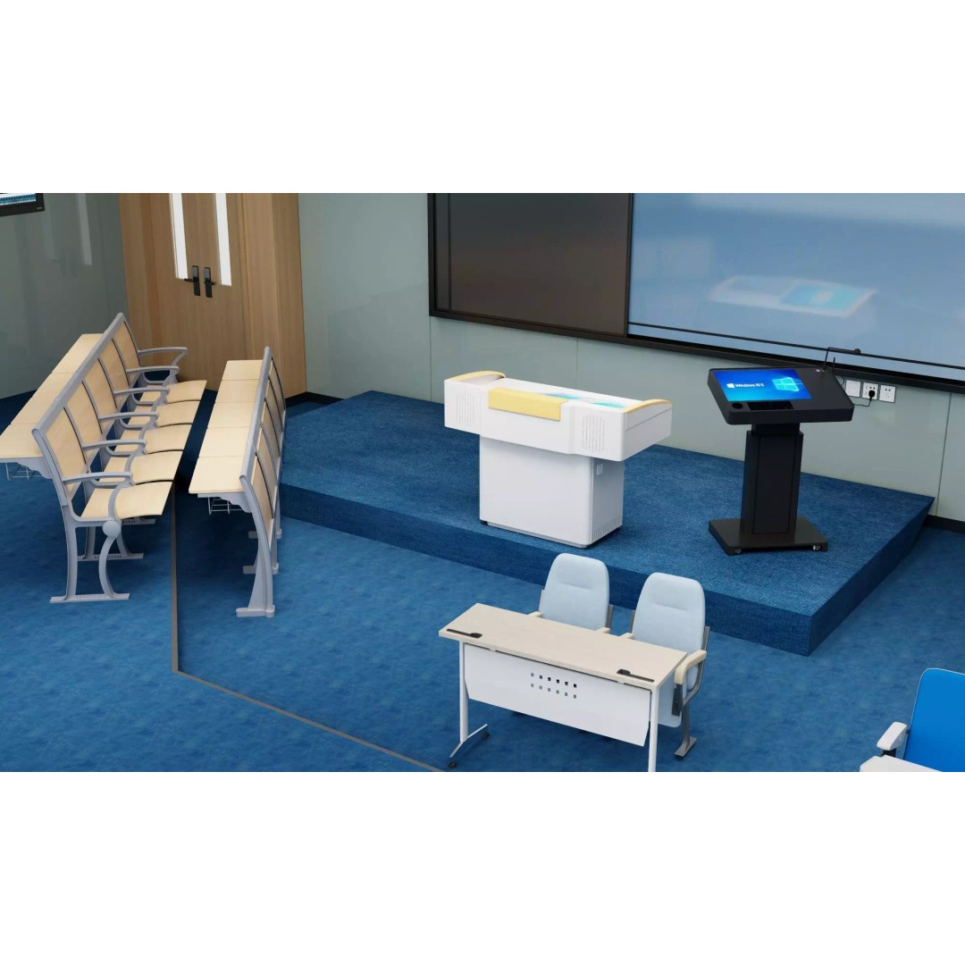 Modern Classroom Lecture Hall 3D Model – PBR Game Ready Interior, FBX, OBJ - View 9