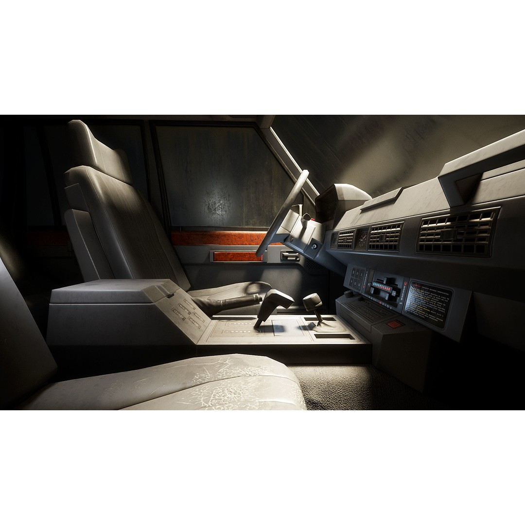 Range Rover 3D Model – Low Poly Vehicle with Interior, FBX/Blender