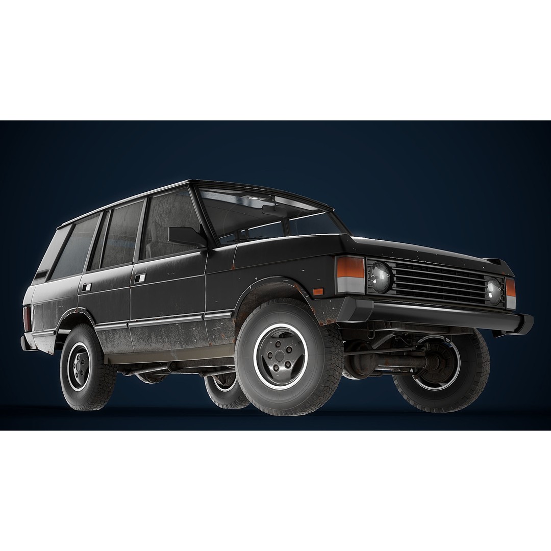 Range Rover 3D Model – Low Poly Vehicle with Interior, FBX/Blender - View 10