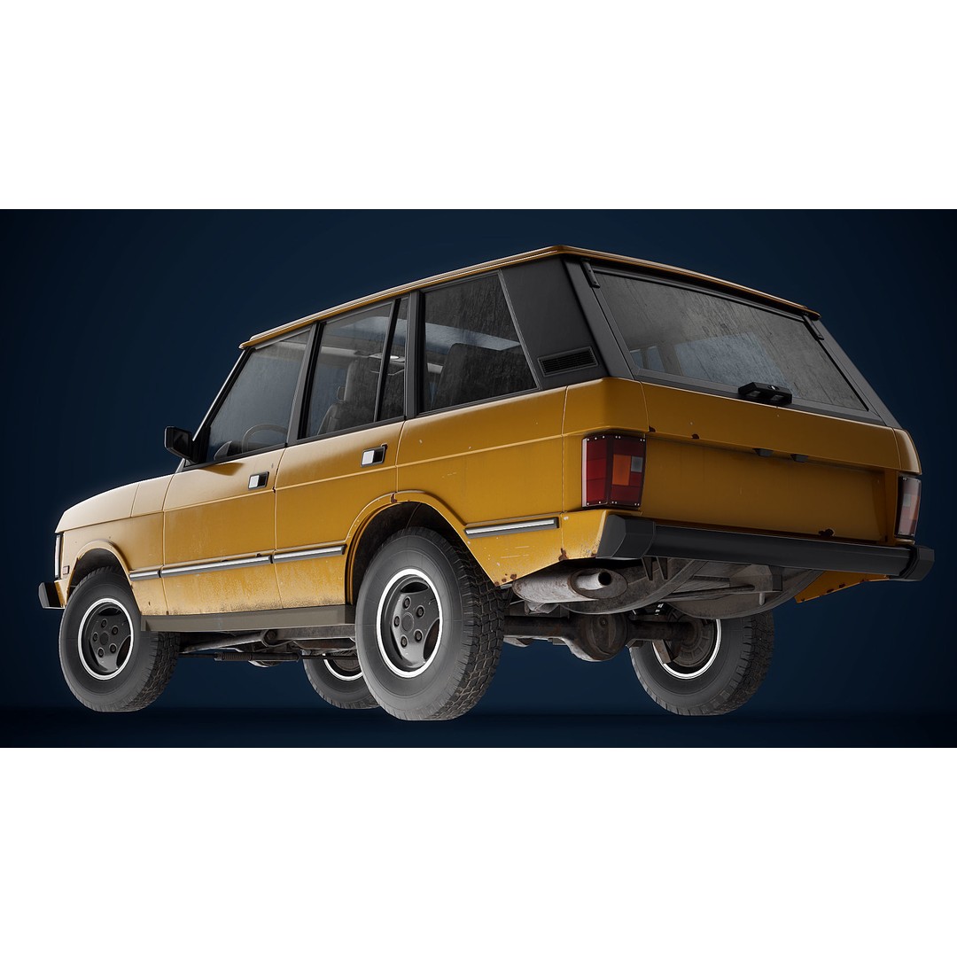 Range Rover 3D Model – Low Poly Vehicle with Interior, FBX/Blender - View 11