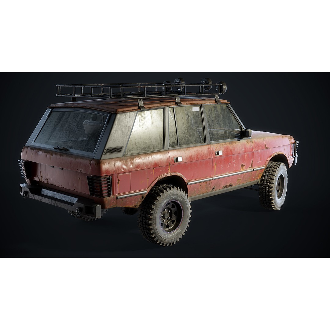 Range Rover 3D Model – Low Poly Vehicle with Interior, FBX/Blender - View 16