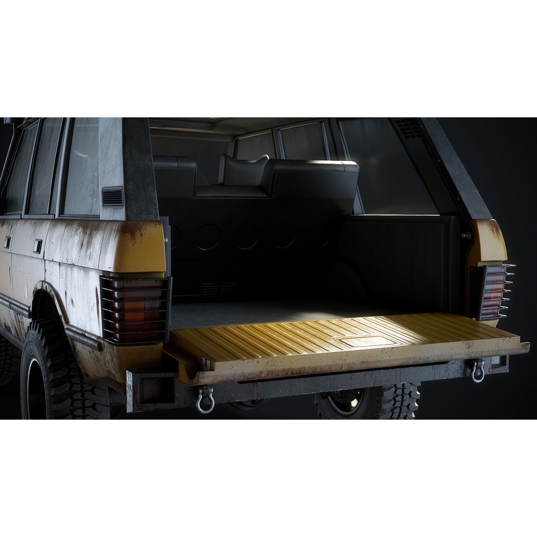 Range Rover 3D Model – Low Poly Vehicle with Interior, FBX/Blender - View 17