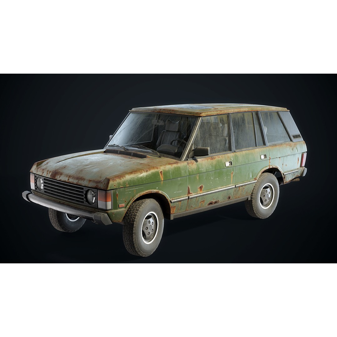 Range Rover 3D Model – Low Poly Vehicle with Interior, FBX/Blender - View 3