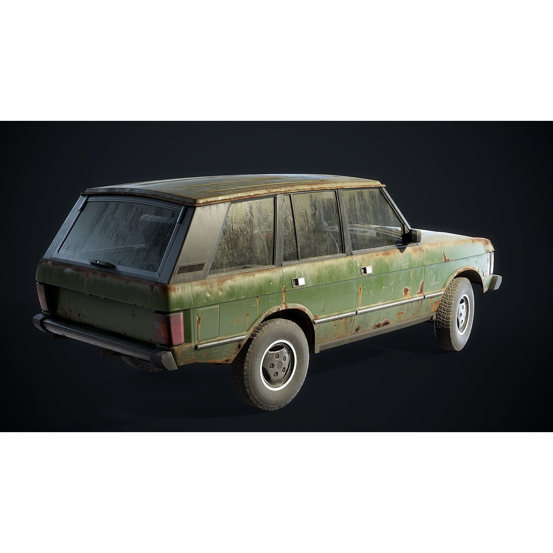 Range Rover 3D Model – Low Poly Vehicle with Interior, FBX/Blender - View 5