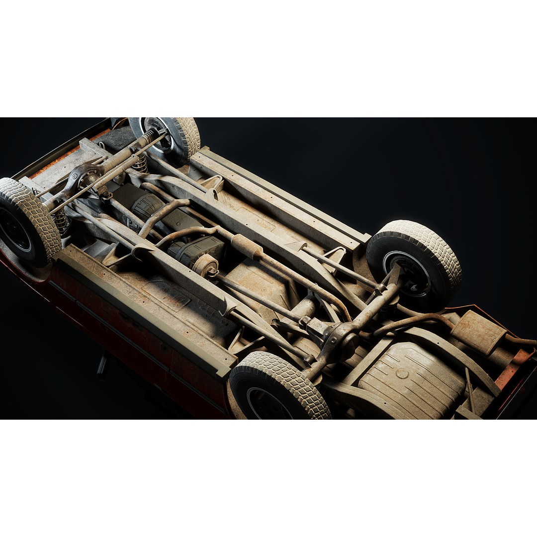 Range Rover 3D Model – Low Poly Vehicle with Interior, FBX/Blender - View 7
