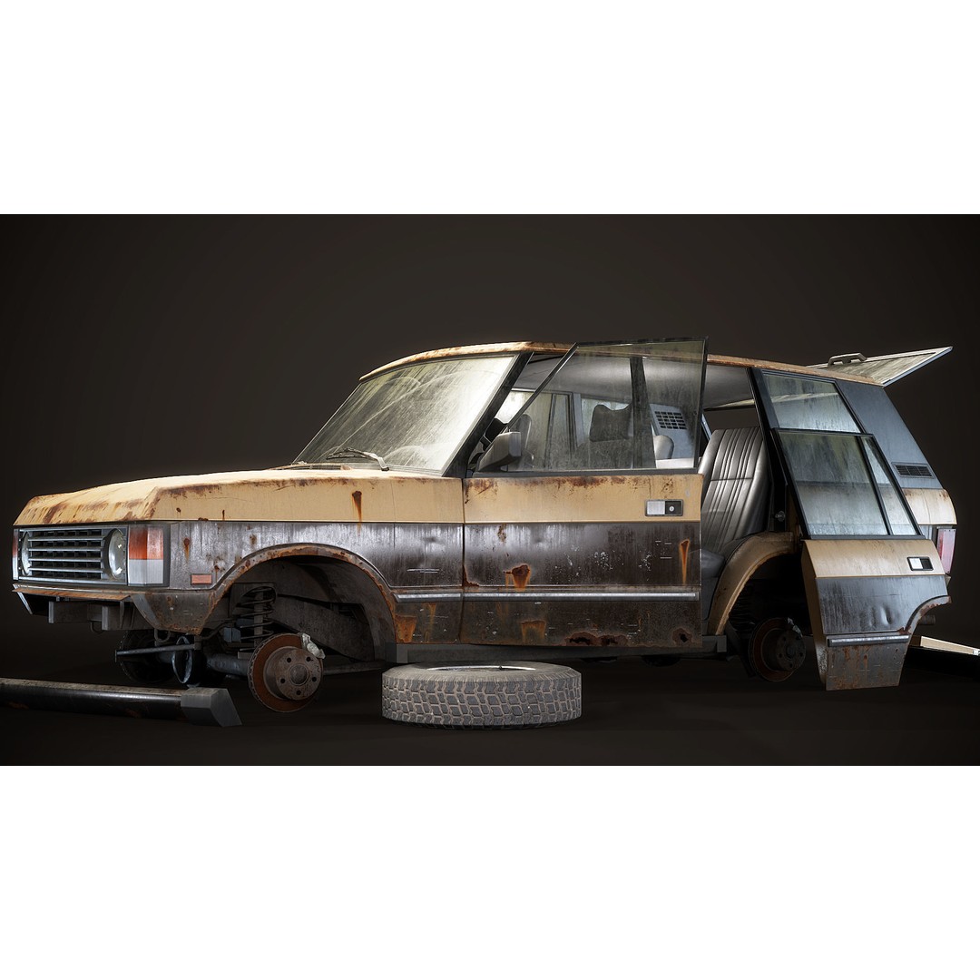 Range Rover 3D Model – Low Poly Vehicle with Interior, FBX/Blender - View 8
