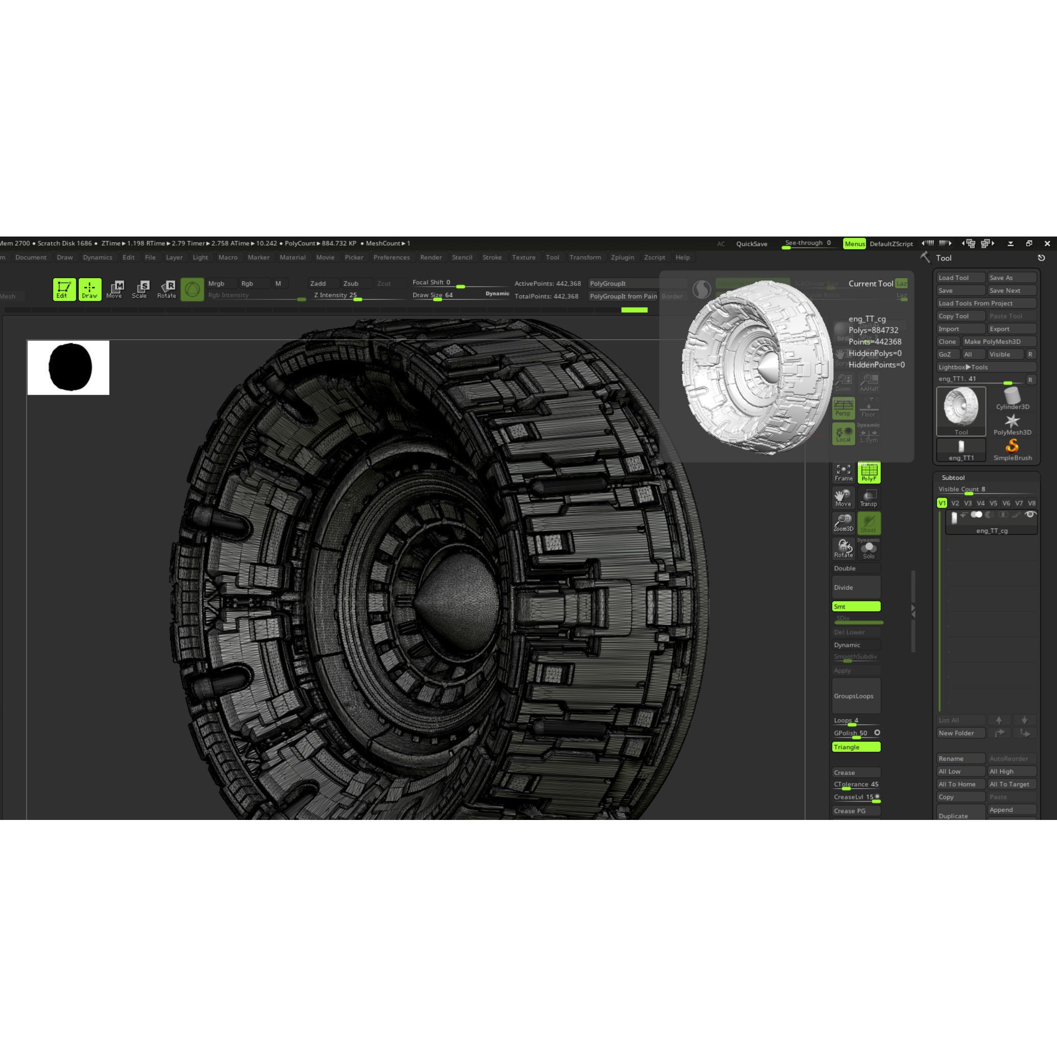 Sci-Fi Spaceship Engine Burner - Game-Ready 3D Model - View 10