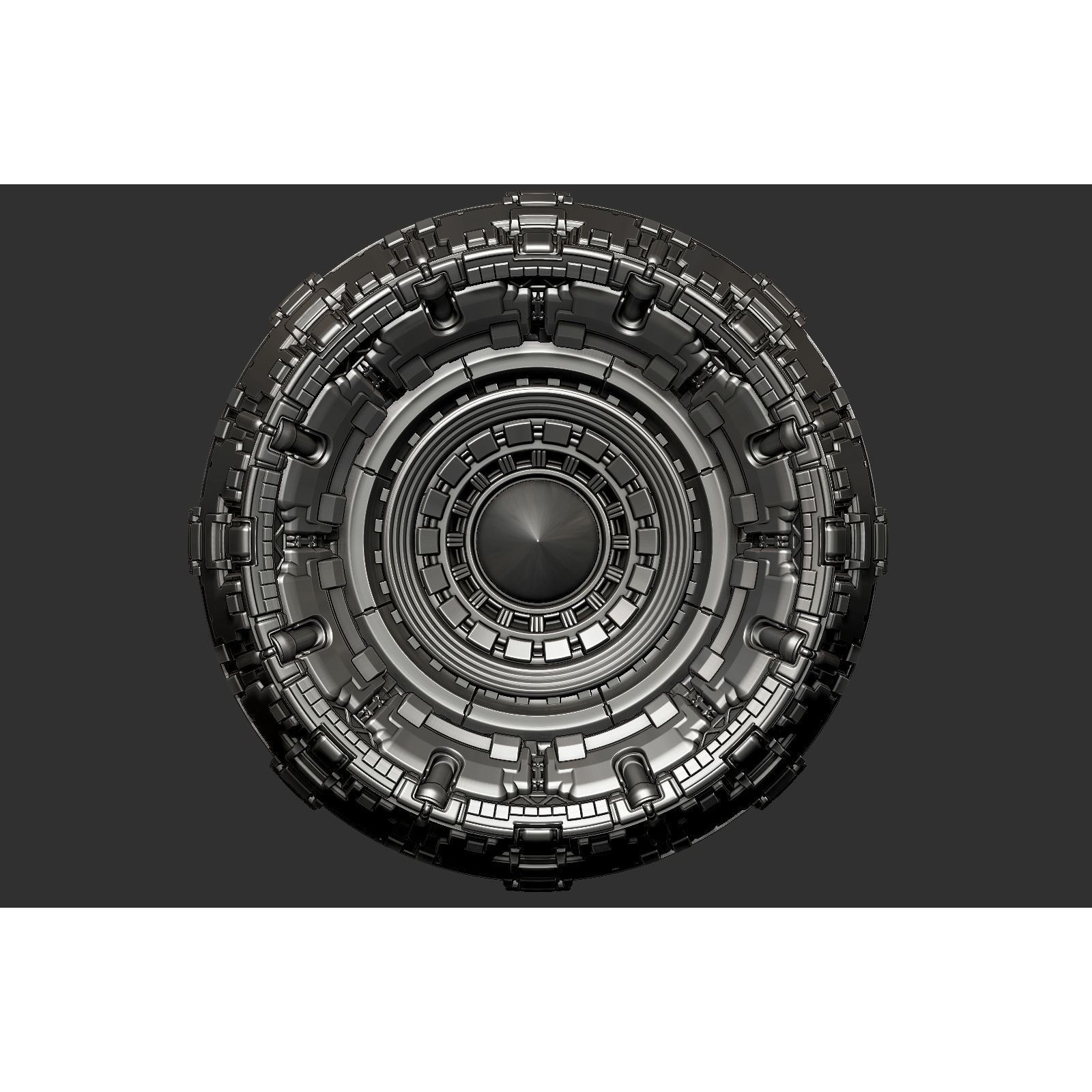 Sci-Fi Spaceship Engine Burner - Game-Ready 3D Model - View 16