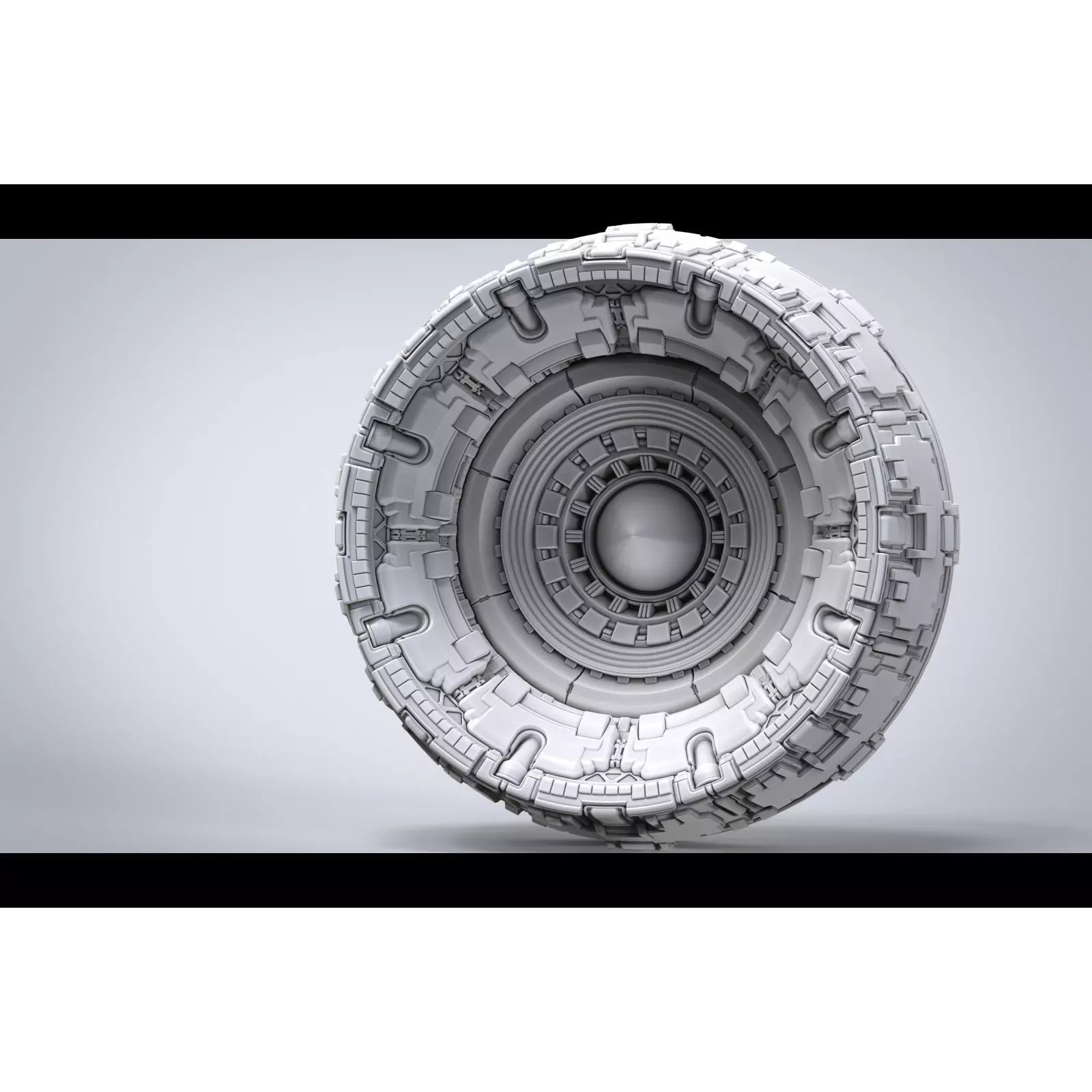 Sci-Fi Spaceship Engine Burner - Game-Ready 3D Model - View 2