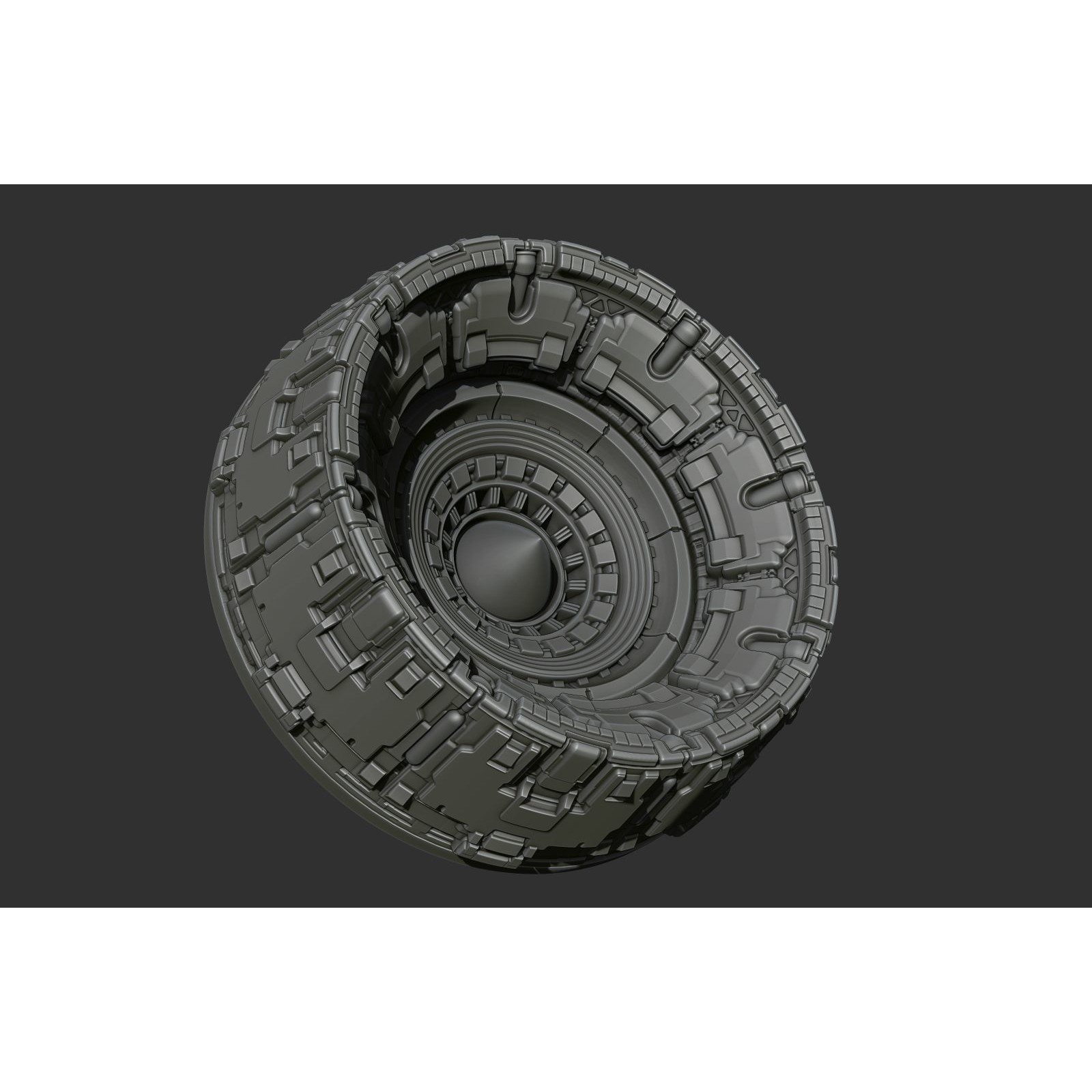 Sci-Fi Spaceship Engine Burner - Game-Ready 3D Model - View 3