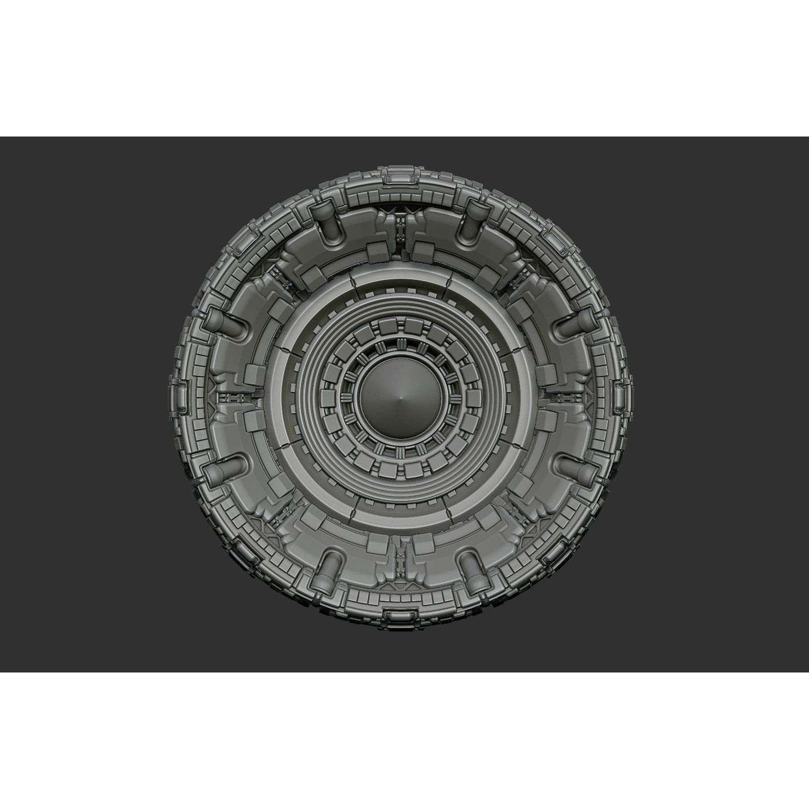 Sci-Fi Spaceship Engine Burner - Game-Ready 3D Model - View 4