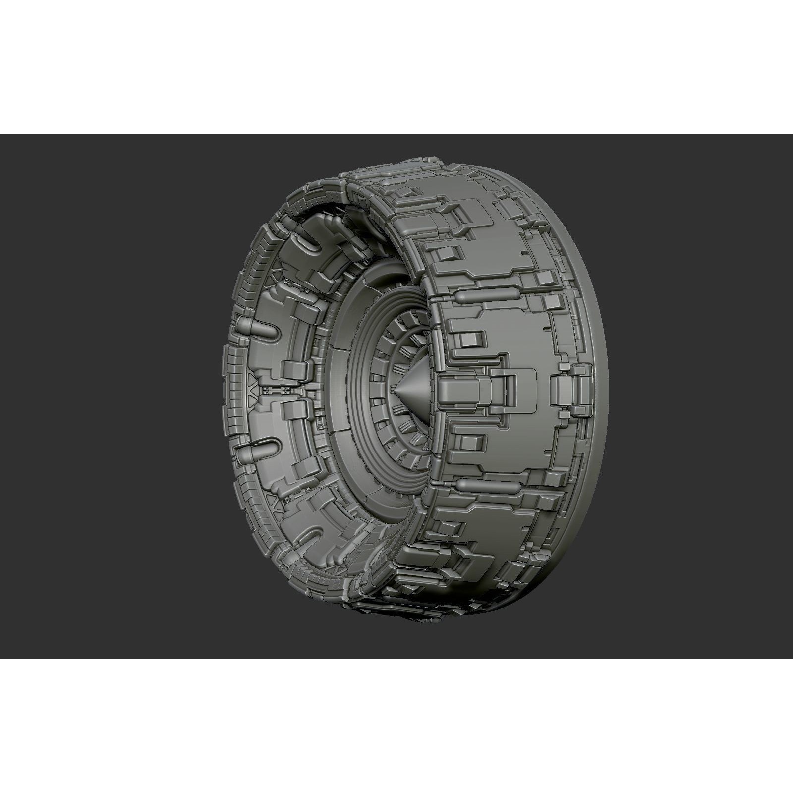 Sci-Fi Spaceship Engine Burner - Game-Ready 3D Model - View 5
