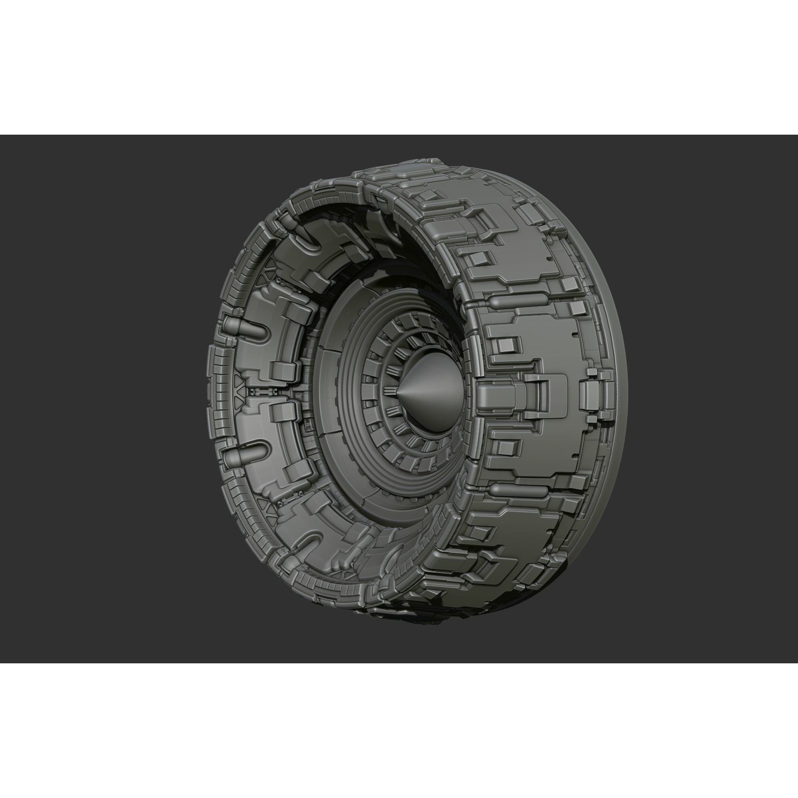 Sci-Fi Spaceship Engine Burner - Game-Ready 3D Model - View 7