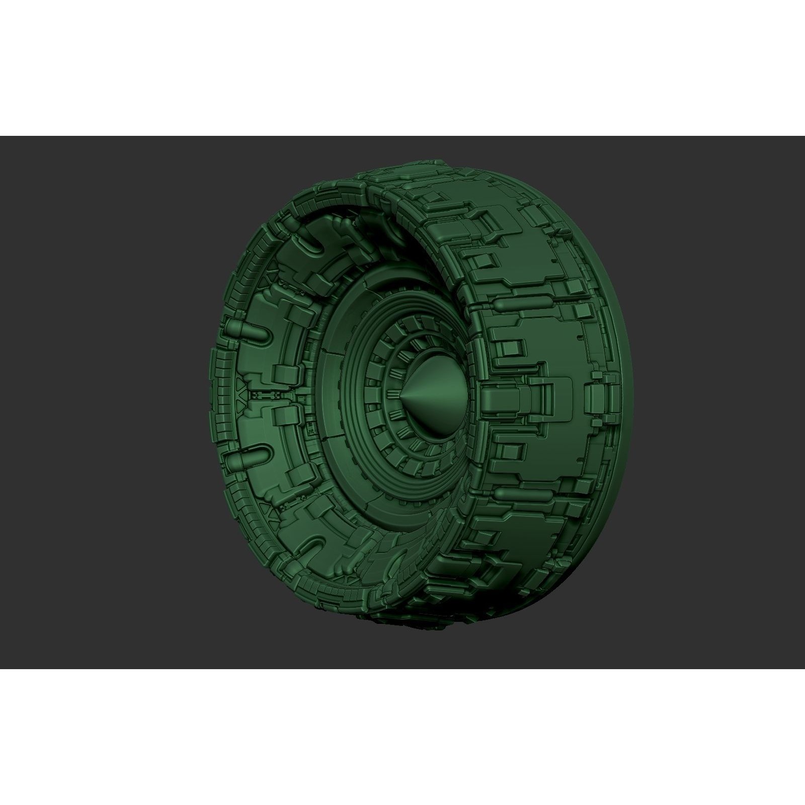 Sci-Fi Spaceship Engine Burner - Game-Ready 3D Model - View 8