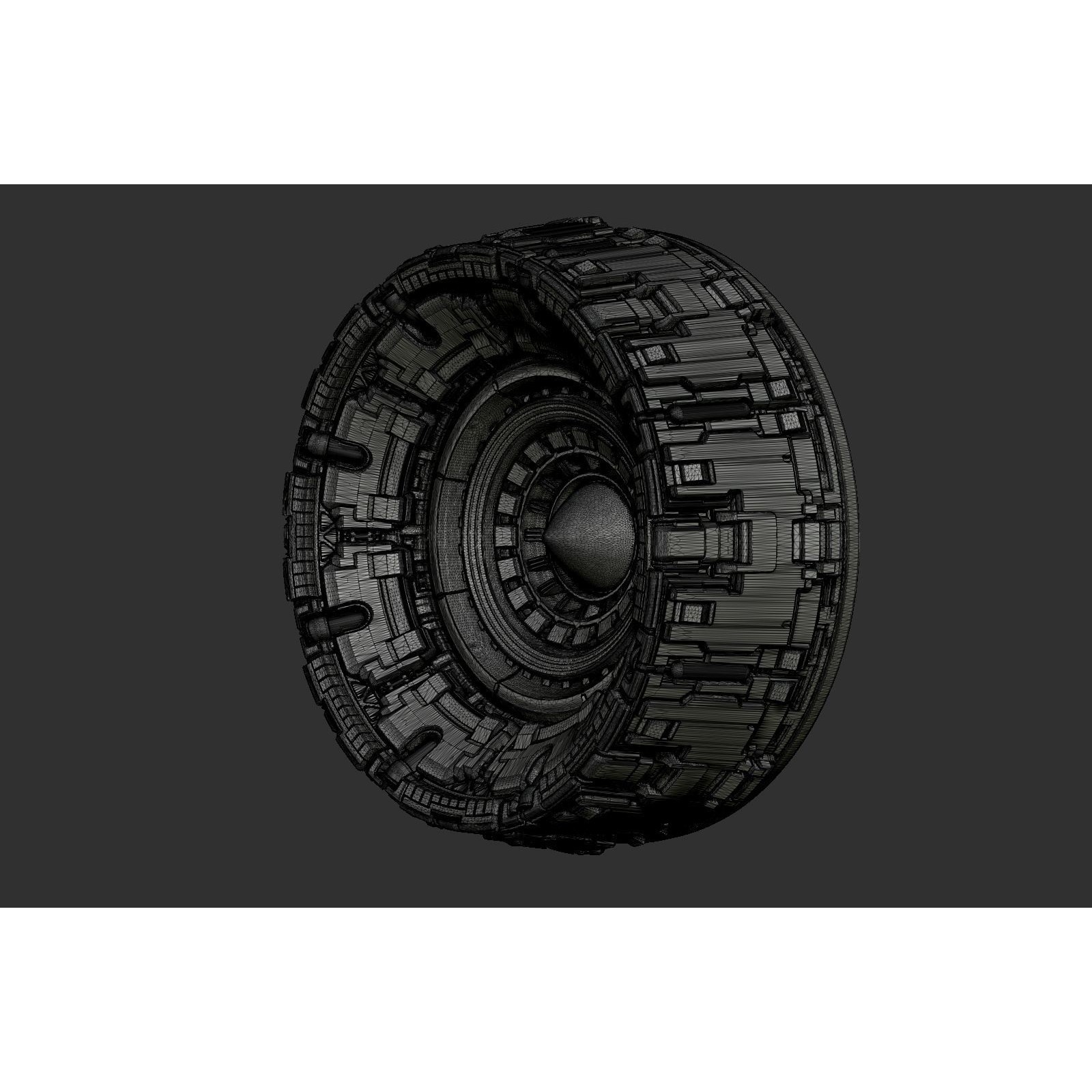 Sci-Fi Spaceship Engine Burner - Game-Ready 3D Model - View 9